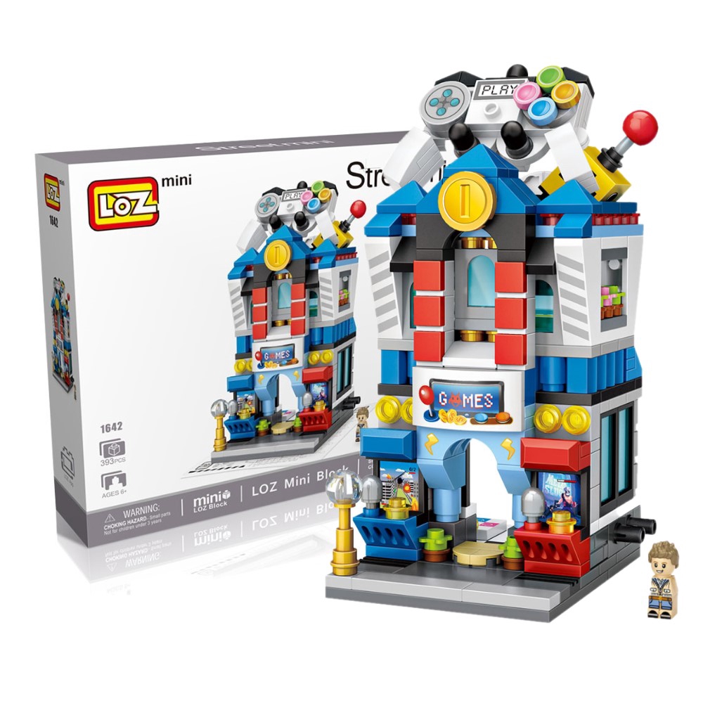 393 PCS LOZ MINI Blocks Kids Building Toys DIY Puzzle Street Store 1642 