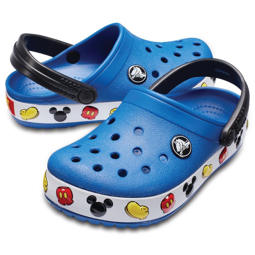 a pair of crocs