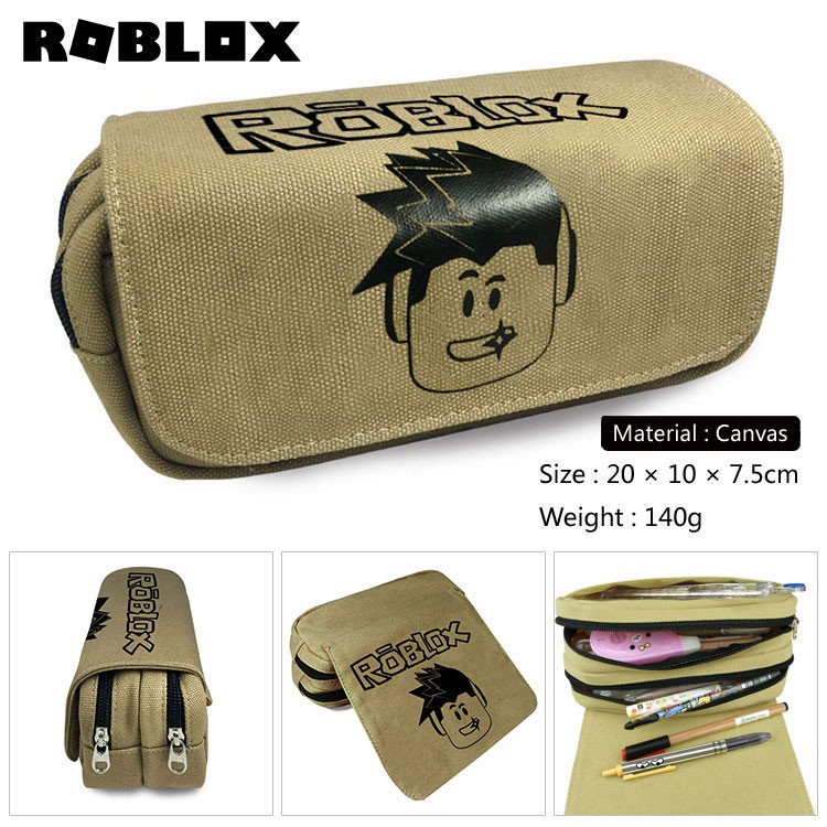 Student New Roblox Game Cartoon Versatile Canvas Stationery Pencil Case Gifts Shopee Malaysia - students new roblox game cartoon 3d canvas stationery pencil bag wallets