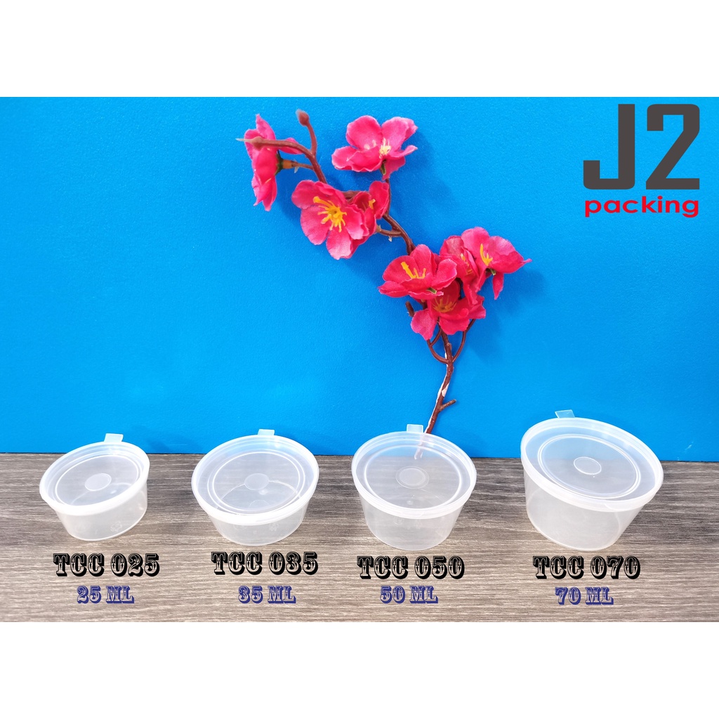 Plastic Sauce Container with Lid / Mini Round Sauce Container 25ml/35ml