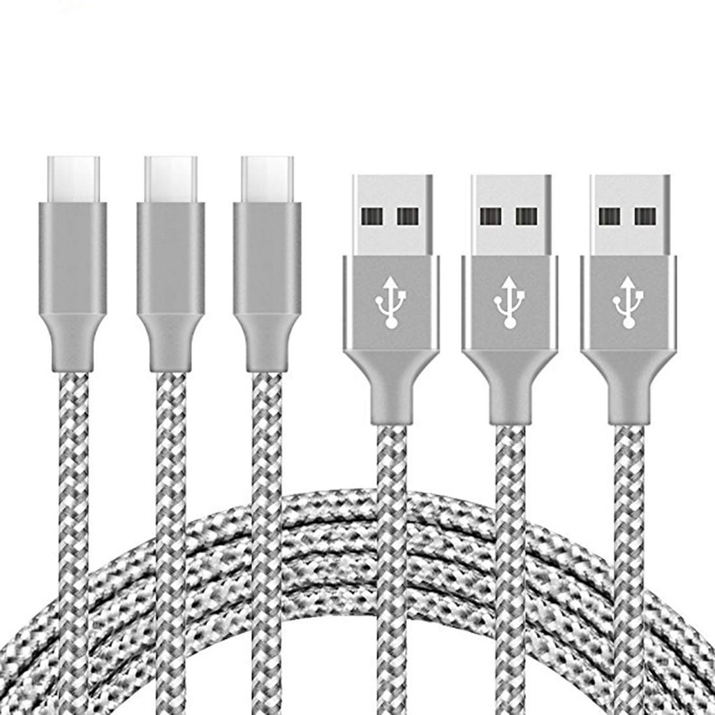 Enbuer USB Type C Cable, 3 Pack 3FT Premium Nylon Braided Cable, USB C Cable to Shopee Malaysia