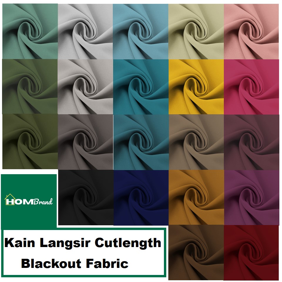 Buy Blackout Fabric Curtain Extra Thick Fabric Curtain Kain Langsir Tebal Cutlength Seetracker Malaysia