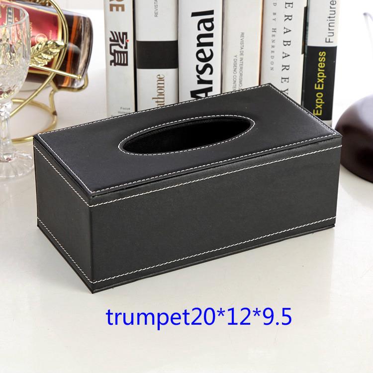 leather tissue box