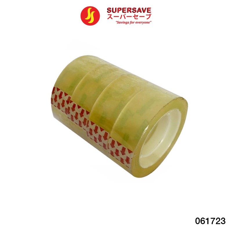 Transparent Cellophane Tape / Cellotape 4PCS (1.60cmx40 Yard) Shopee
