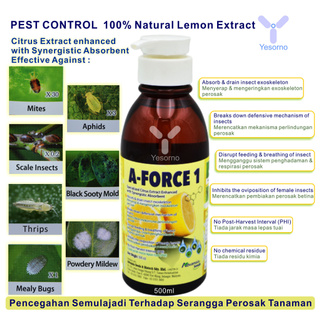 Natural Pesticide Racun Organik Serangga Perosak Tanaman A Force 1 Shopee Malaysia