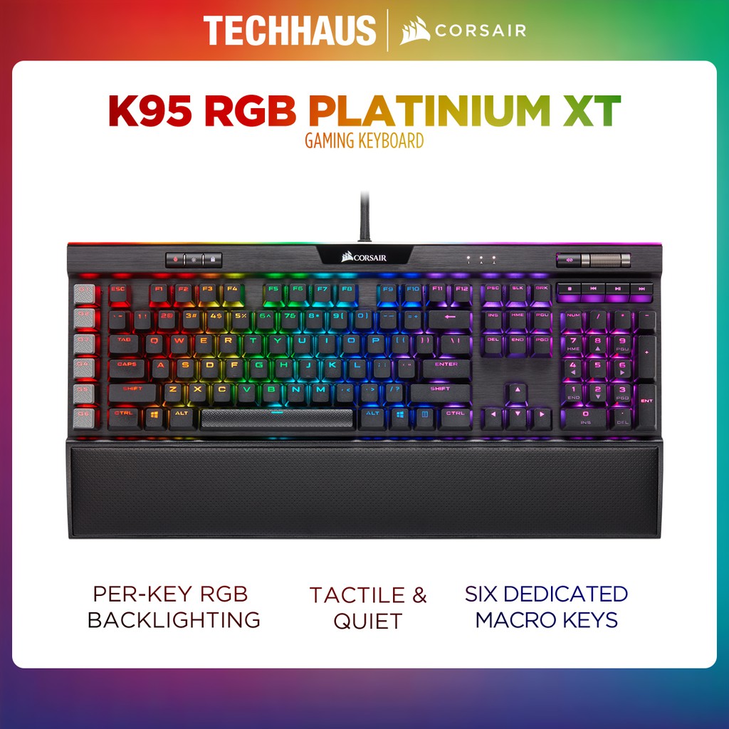 Corsair K95 Rgb Platinum Xt Mechanical Gaming Keyboard Cherry Mx Brown Ch Na Shopee Malaysia