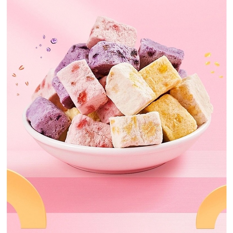 Yogurt Beku Yogurt Cube Kids Snack Freeze Dried Yogurt Cube Snack Multi