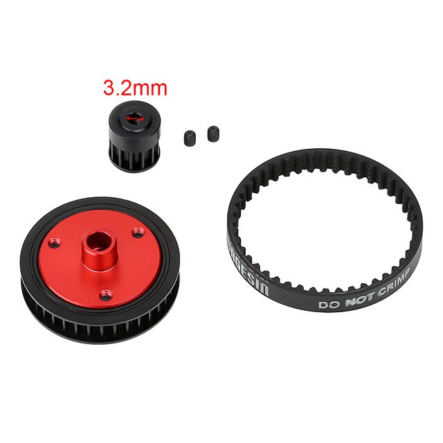 RC Car Crawler Axial Upgrade DIY Parts UXELY 1/10 RC Belt Drive Transmission Gears System for SCX10 90046 Stable Belt Drive Transmission Gears 
