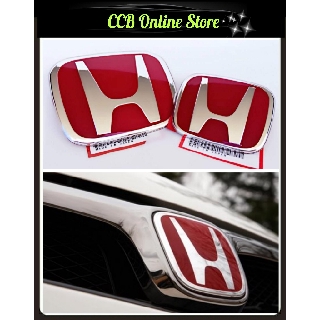 Jdm Red Badge Emblem For Honda Civic Fd2 Ep3 Fn2 Integra Dc5 Jazz