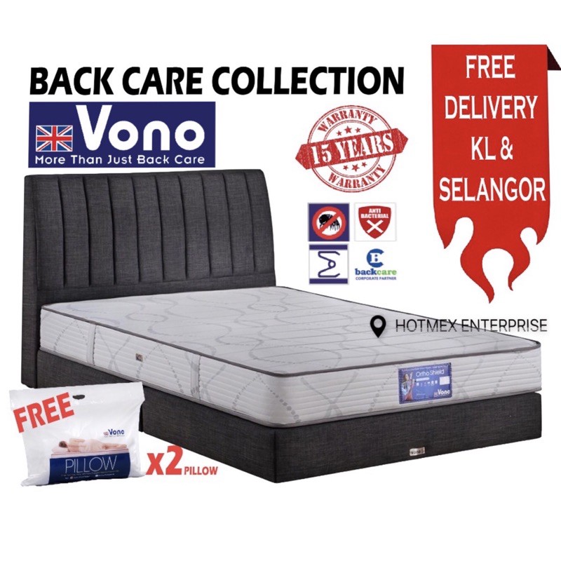 Vono Ortho Shield Mattress (15year warranty Tilam) Shopee Malaysia