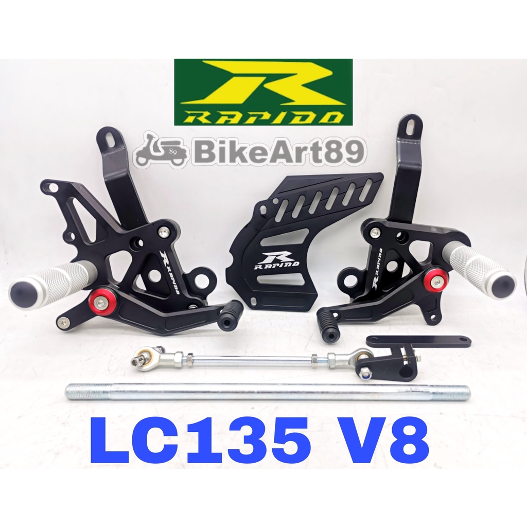 Single Footrest RAPIDO Front Footrest Racing Yamaha LC135 V8 Motor