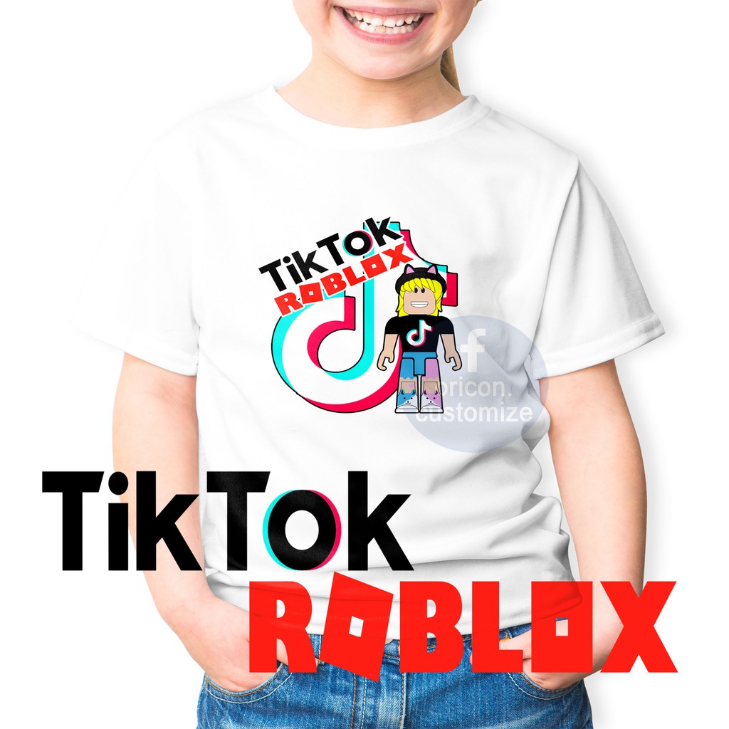Tik Tok Tshirt Roblox Baju Print Nama Tik Toker Trending Channel T Shirt Roblox Crossover Fashion Kid Tshirt Baju Ootd Shopee Malaysia - tiktok shirt roblox