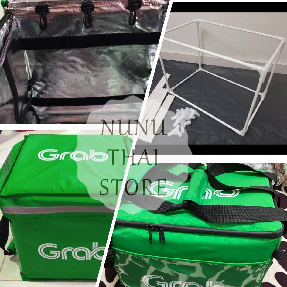 Ready Stock Hot Trending Grab Food Bag V2 Delivery Bag Beg Penghantaran Makanan Free Gift Purchase Above Rm