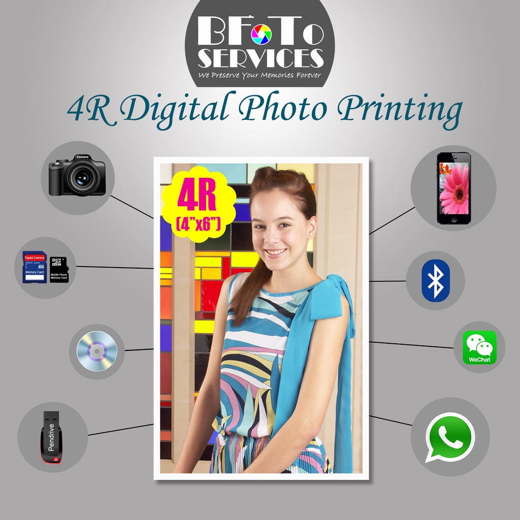 4r 4x6 Inch Digital Photo Print Service Waterproof Cuci Gambar 4r Shopee Malaysia