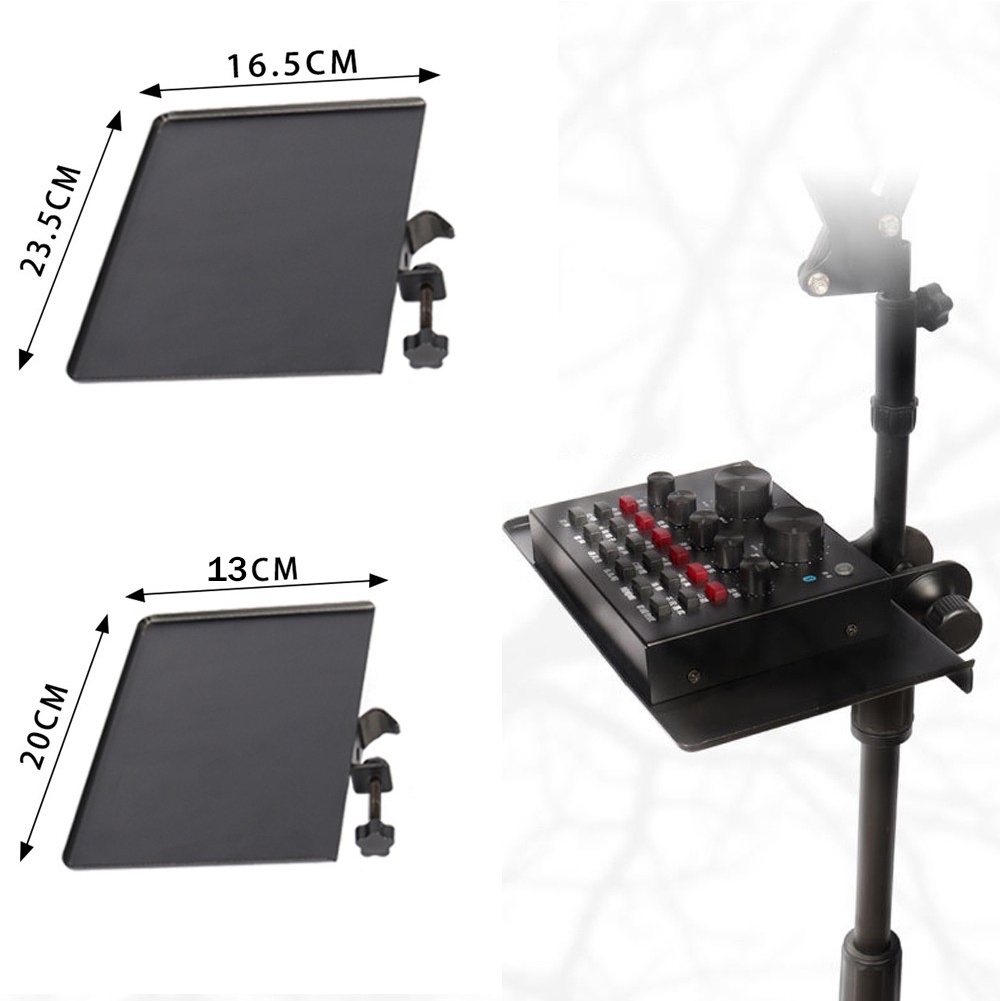 20*14cm/23.5*16.5cm Microphone Stand Sound Card Tray Live Mic Stand Live Tripod Accessories