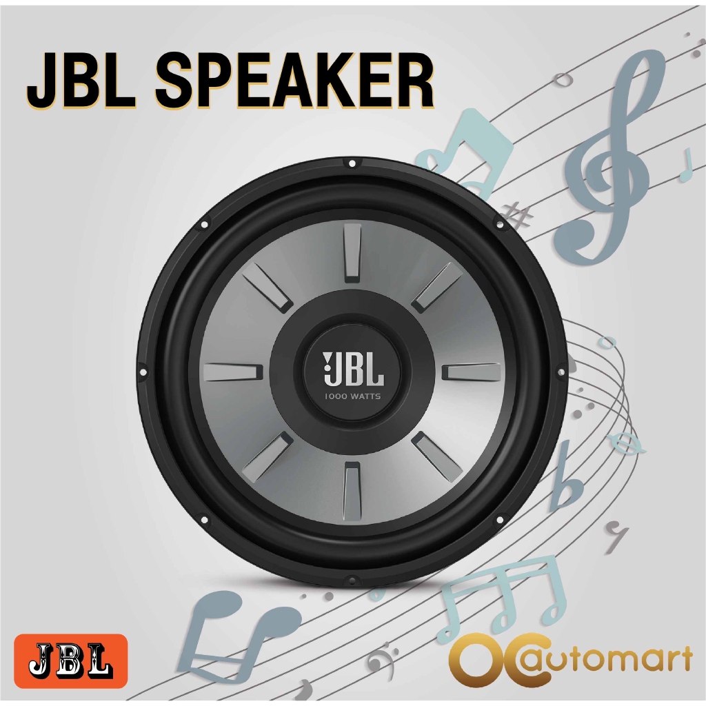 JBL Stage 1210 12" (300mm) woofer with 250 RMS and 1000W peak power handling PGMall