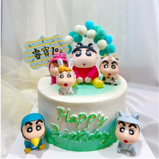 6 Pcs Crayon Shin Chan Cake Decoration Cake Topper 蜡笔小新蛋糕装饰插件 | Shopee  Malaysia