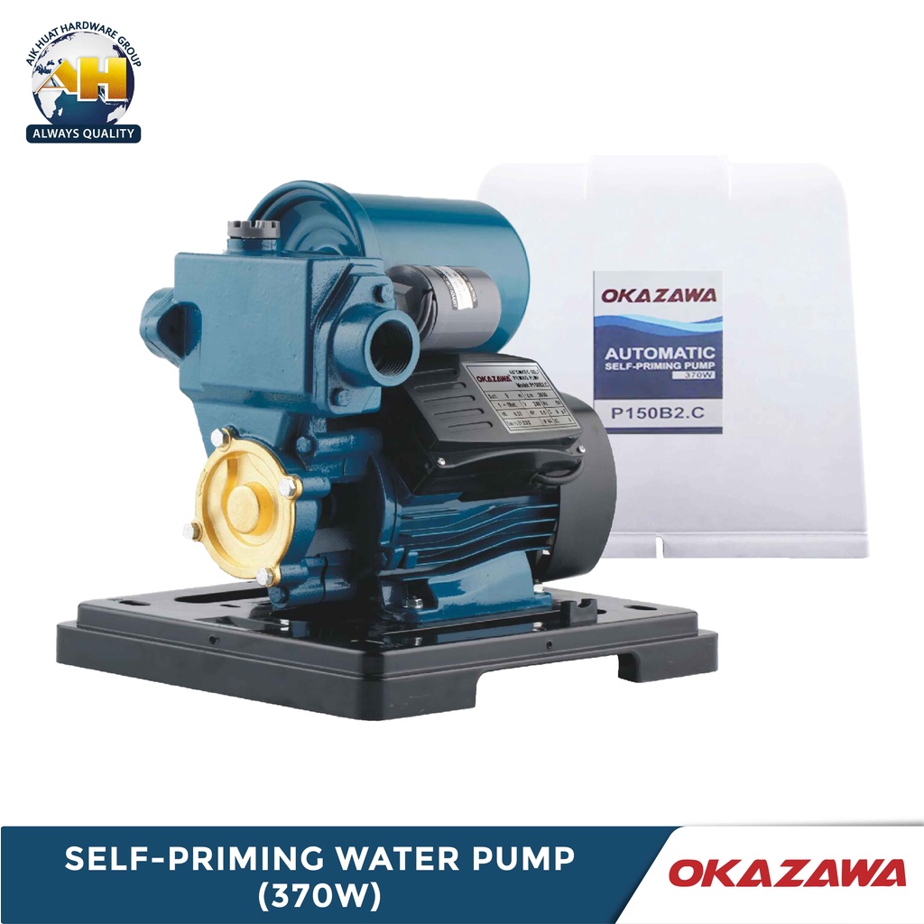 Okazawa Automatic Self-Priming Water Pump (370W/ 0.5hp) P150B2 & P150B2 ...