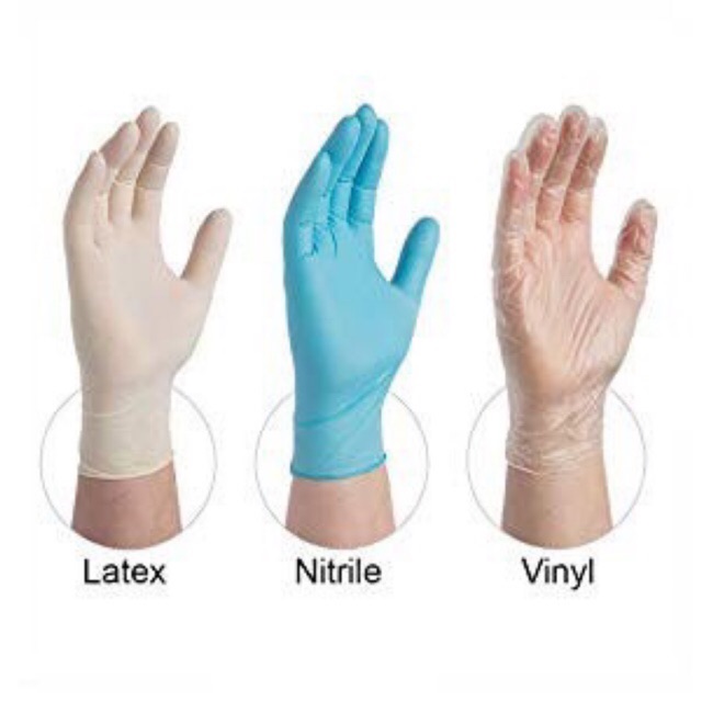 clear medical gloves