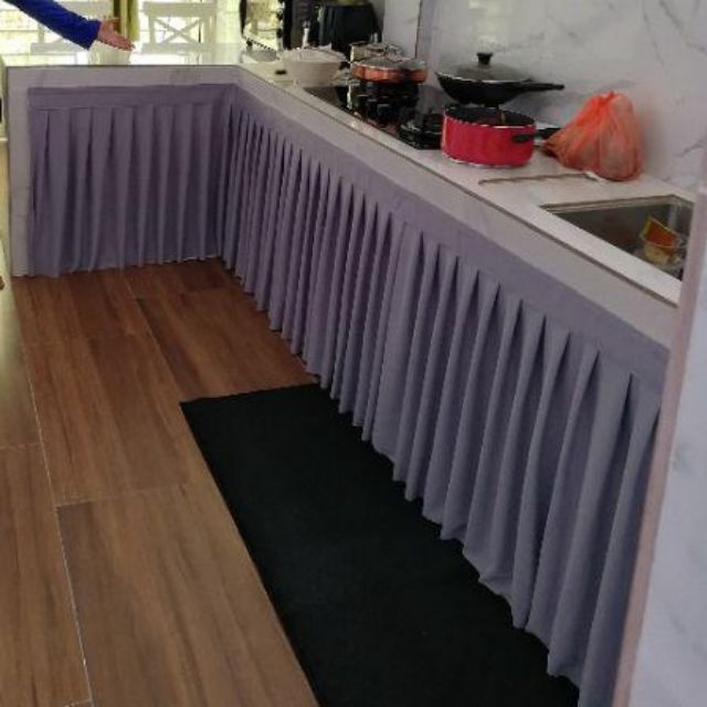  Langsir  skirting dapur  tabletop sinki Kabinet Shopee  