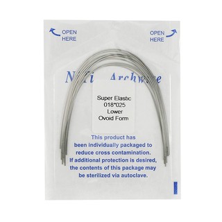 [Ship within 24H]1Pack/10Pcs Orthodontic Dental Super Elastic Niti Arch Wire Wire Ovoid Form