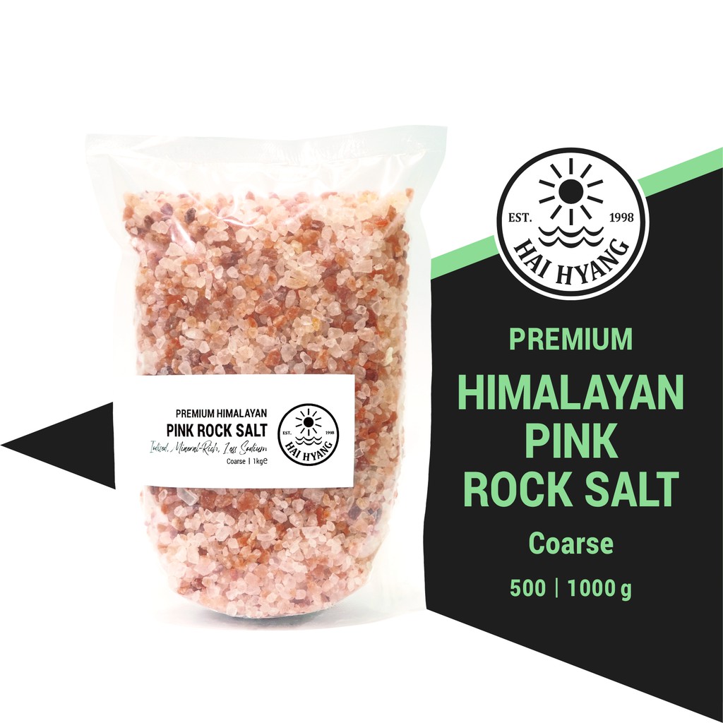 Hai hyang | premium himalayan pink rock salt 500g 1kg | garam kasar ...
