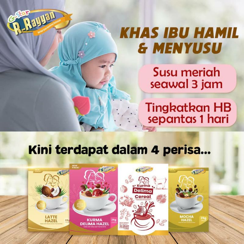 Buy Free Gift R Rayyan Mocha Hazel Latte Hazel Kurma Delima Hazel Kurma Delima Cereal Milk Booster Seetracker Malaysia