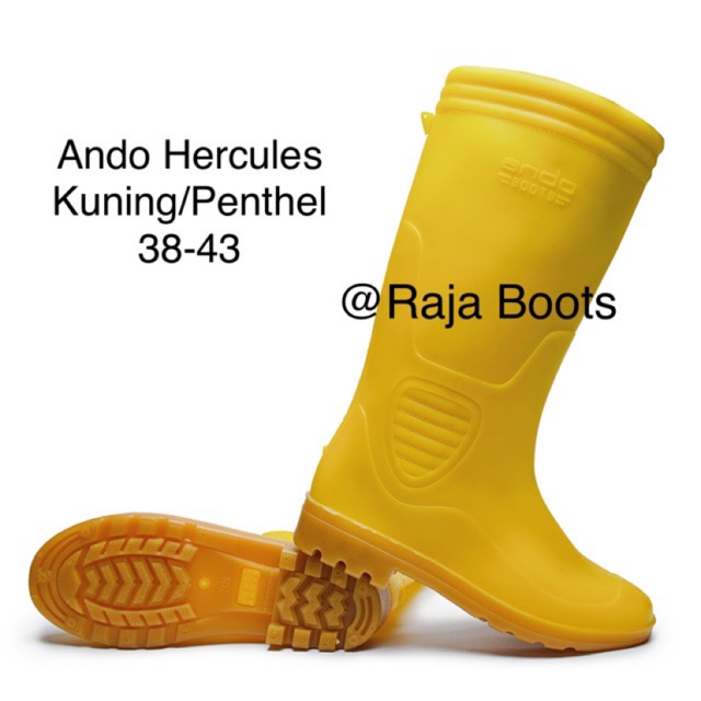 long yellow boots