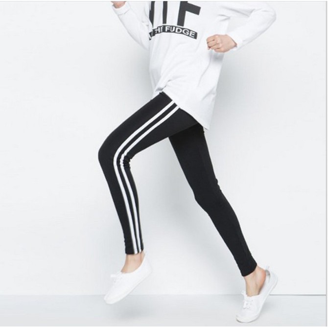 vertical striped yoga pants