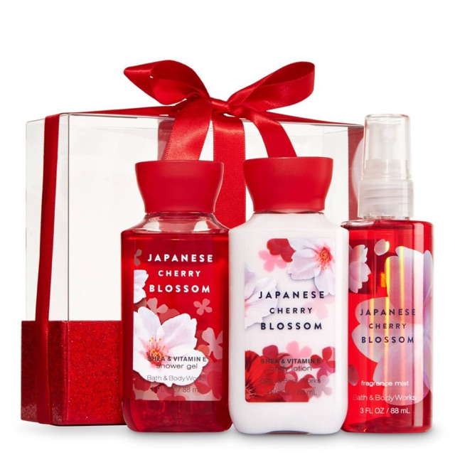 Bath & Body Works Japanese Cherry Blossom Mini Gift Set Shopee Malaysia