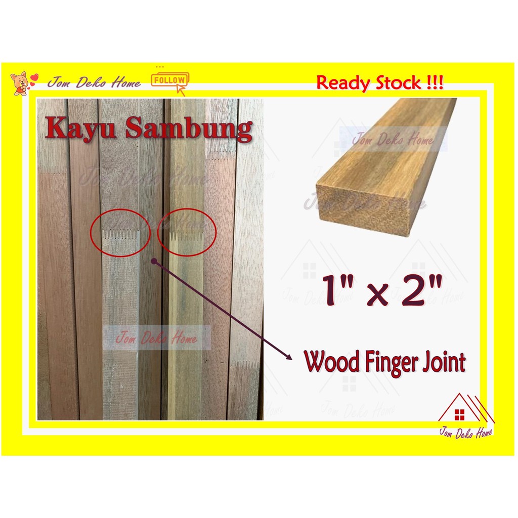 1 X 2 Furniture Wood Finger Joint Batang Kayu Perabot 1x2 Kayu Sambung Siap Ketam Kayu Kok Cai Shopee Malaysia