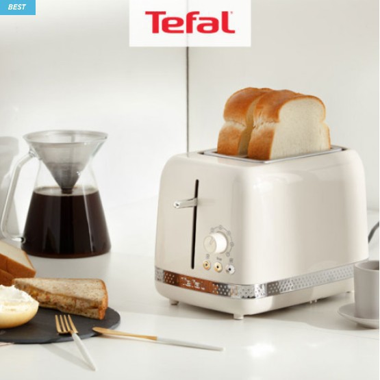 [Tefal] Simple design pretty toaster Highly satisfied Stylish design toaster Soleil toaster TT303.