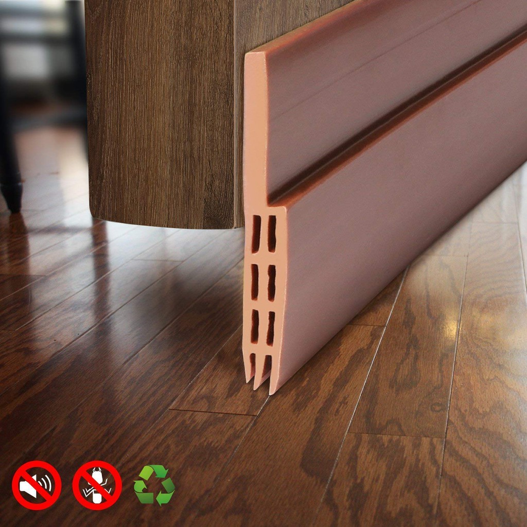 Under Door Sweep Weather Stripping Door Bottom Seal Strip Self