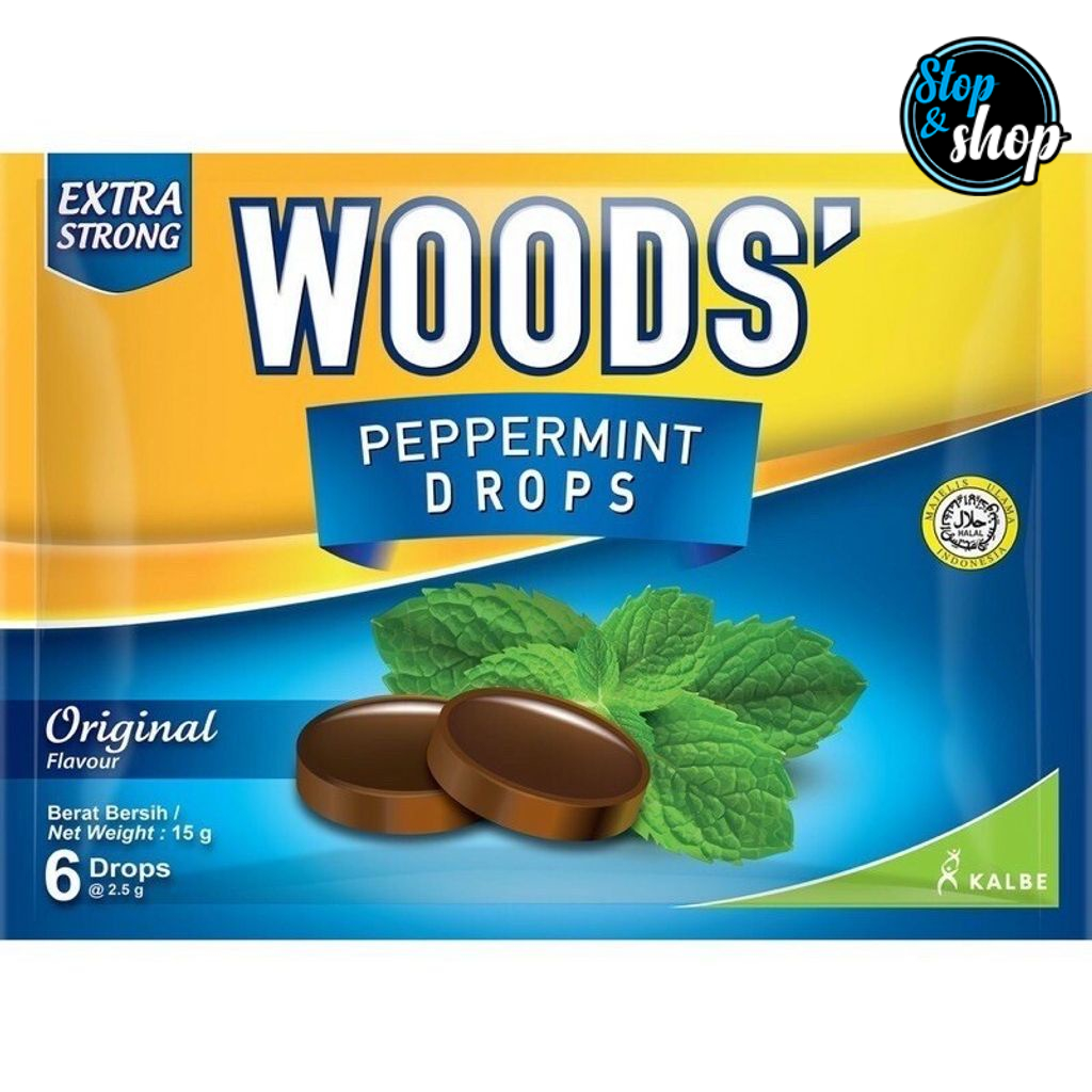 Woods' Peppermint Drops Original [2.5g x 1] Shopee Malaysia