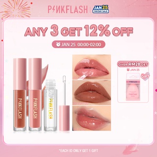 【Ready Stock 3 Days Delivery】Pinkflash OhMyGloss Lip Gloss Moisturizing Shine Shimmer Plumping Lip Care