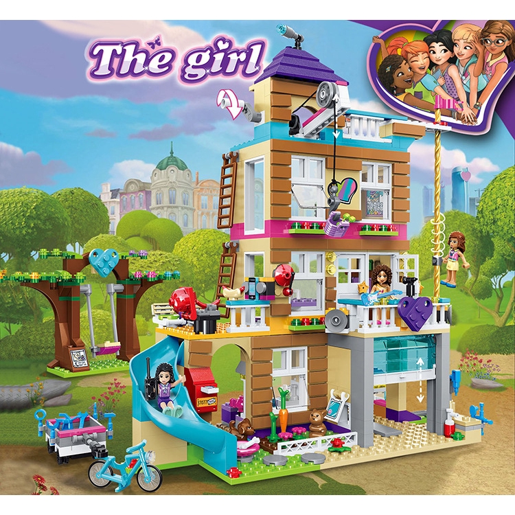 868pcs Girls Series Friendship House Building Blocks Compatible Lego ...