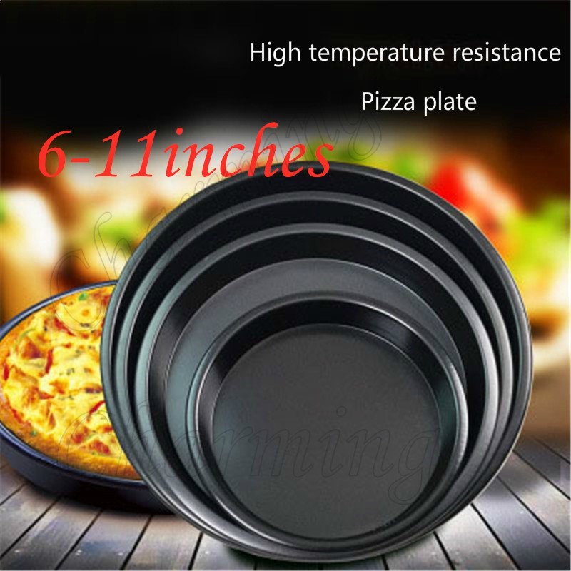 ❉ 6-11 Inch High Quality Round Pizza Tray Pizza Pan Oven Baking Tools Pizza Plate Mold Cake Mold Bakeware Baking Pan