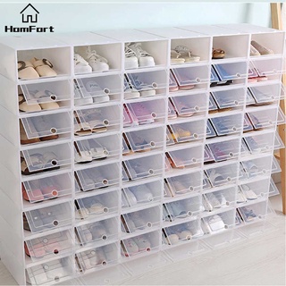 Image of HomFort /1 Year Warranty/ Original Flip-drawer Plastic Stackable Shoes box storage box