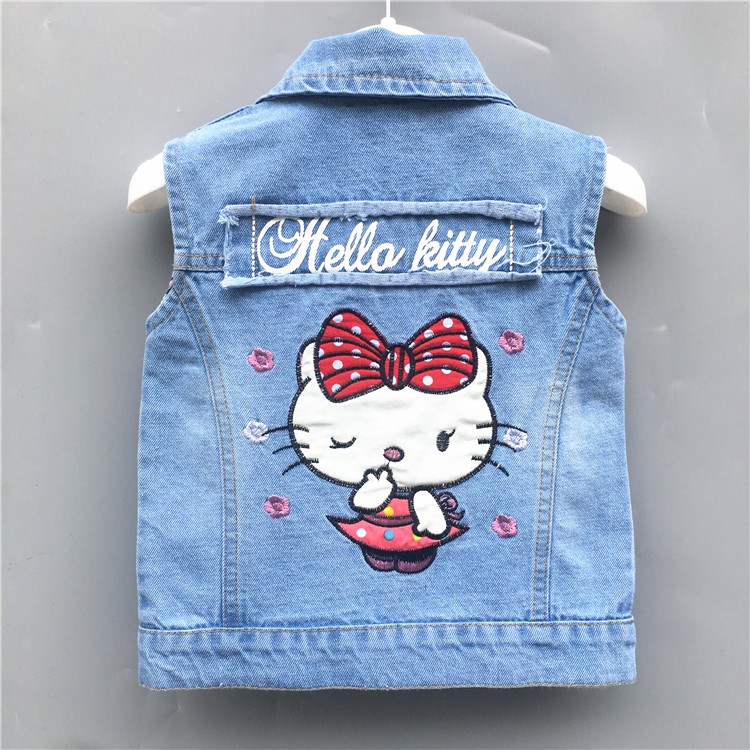 little girls denim vest