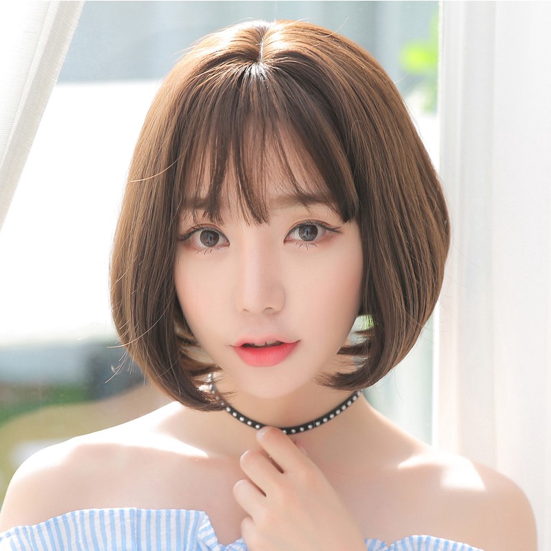 28cm Fashion Sweet Bobo Head Short Hair Wig Cute Natural Wig