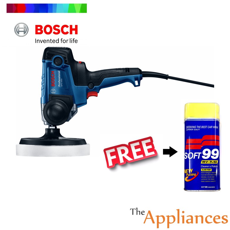 Bosch Gpo 950 Car Polisher 06013a20l0 Free Soft 99 Car Wax