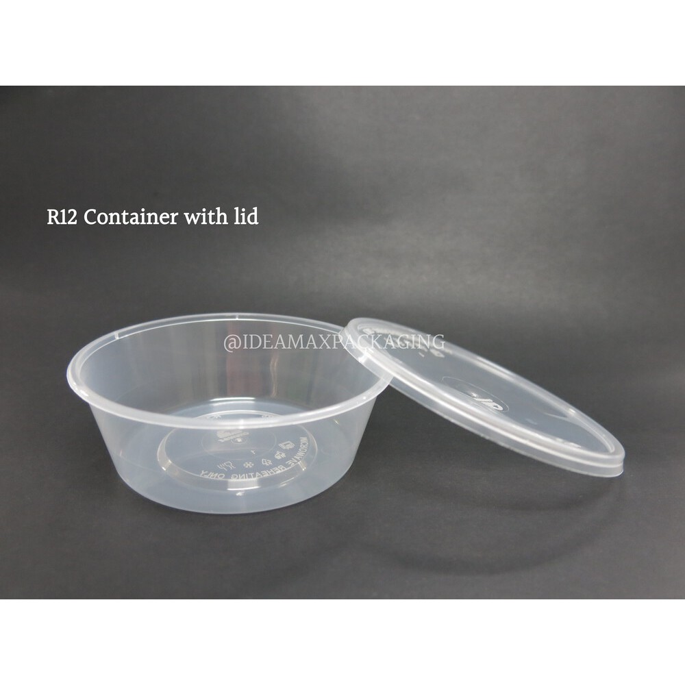 Cb Ware R250 R12 R Chunbe Round Microwave Food Container With Lid Tupperware Shopee Malaysia