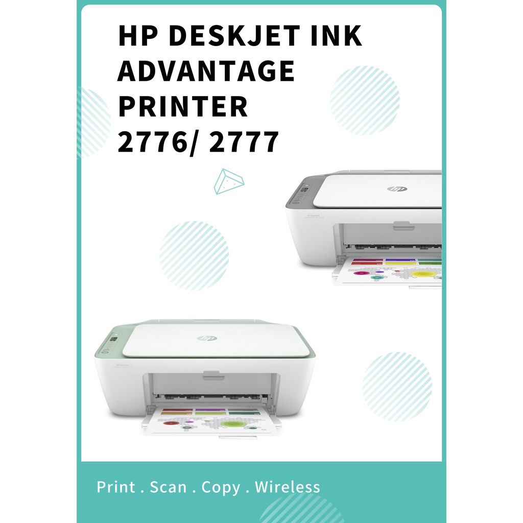 (Ready Stock) HP Deskjet Ink Advantage 2776/2777 Printer ( Print, Scan