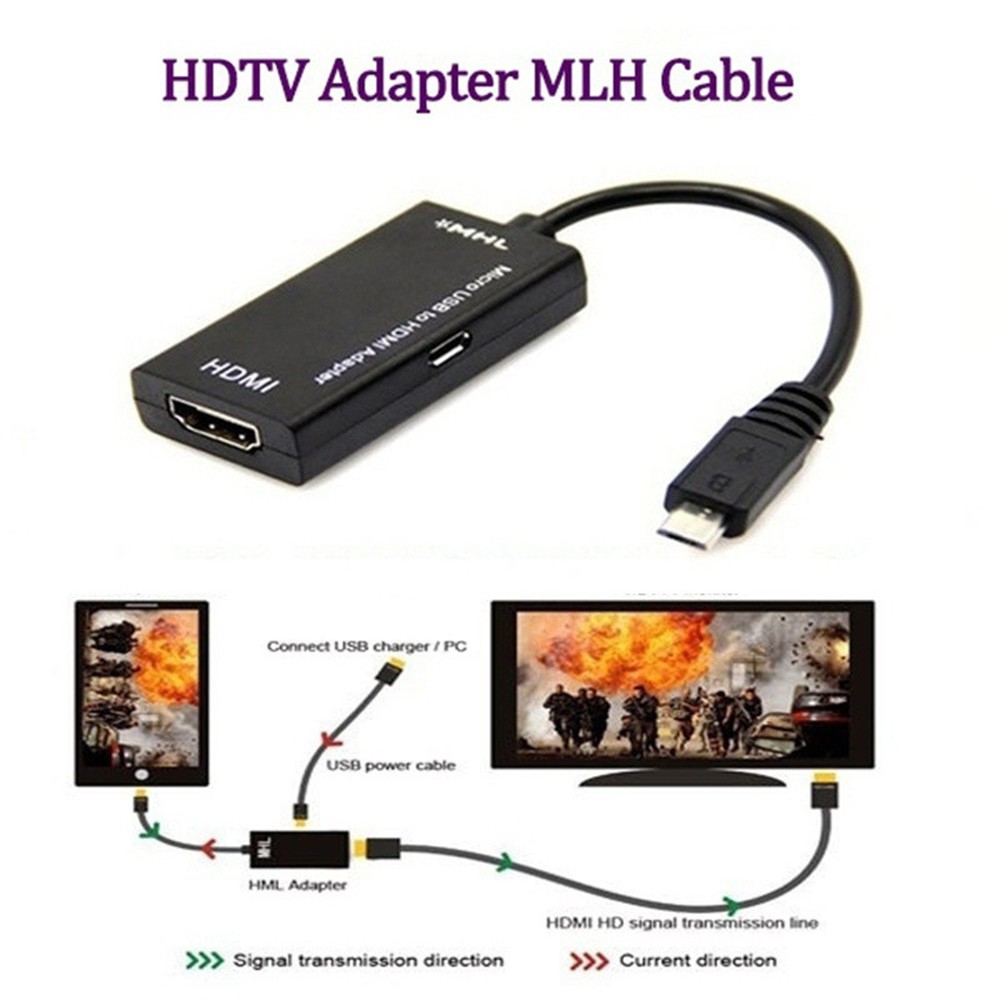 Quality Reliable Experience Big Screen: Link Your Android Device HDTV Micro USB HDMI MHL Adapter Cable - Image 4