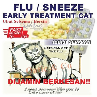 1 Biji Ubat Selsema Kucing Kuning Anjing flu sneeze cat dog pet borong