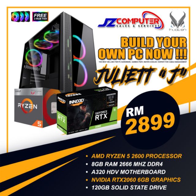 Pc Gaming RYZEN 5 3600 GTX 1660 SUPER Padu /CPU Gaming Budget /DESKTOP ...