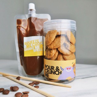 Biskut Coklat Leleh Pour Crunch Me With Sea Salt Flakes Shopee Malaysia