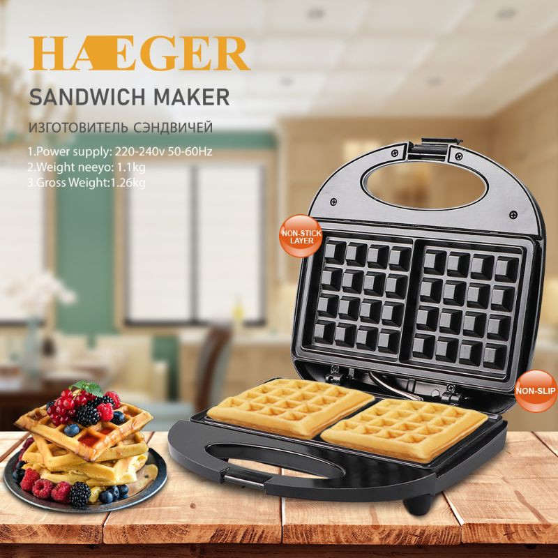 💥Ready Stock💥 SONIFER Waffle Maker Nonstick Kitchen Appliances Dessert Pastry Wafer Baking Tools