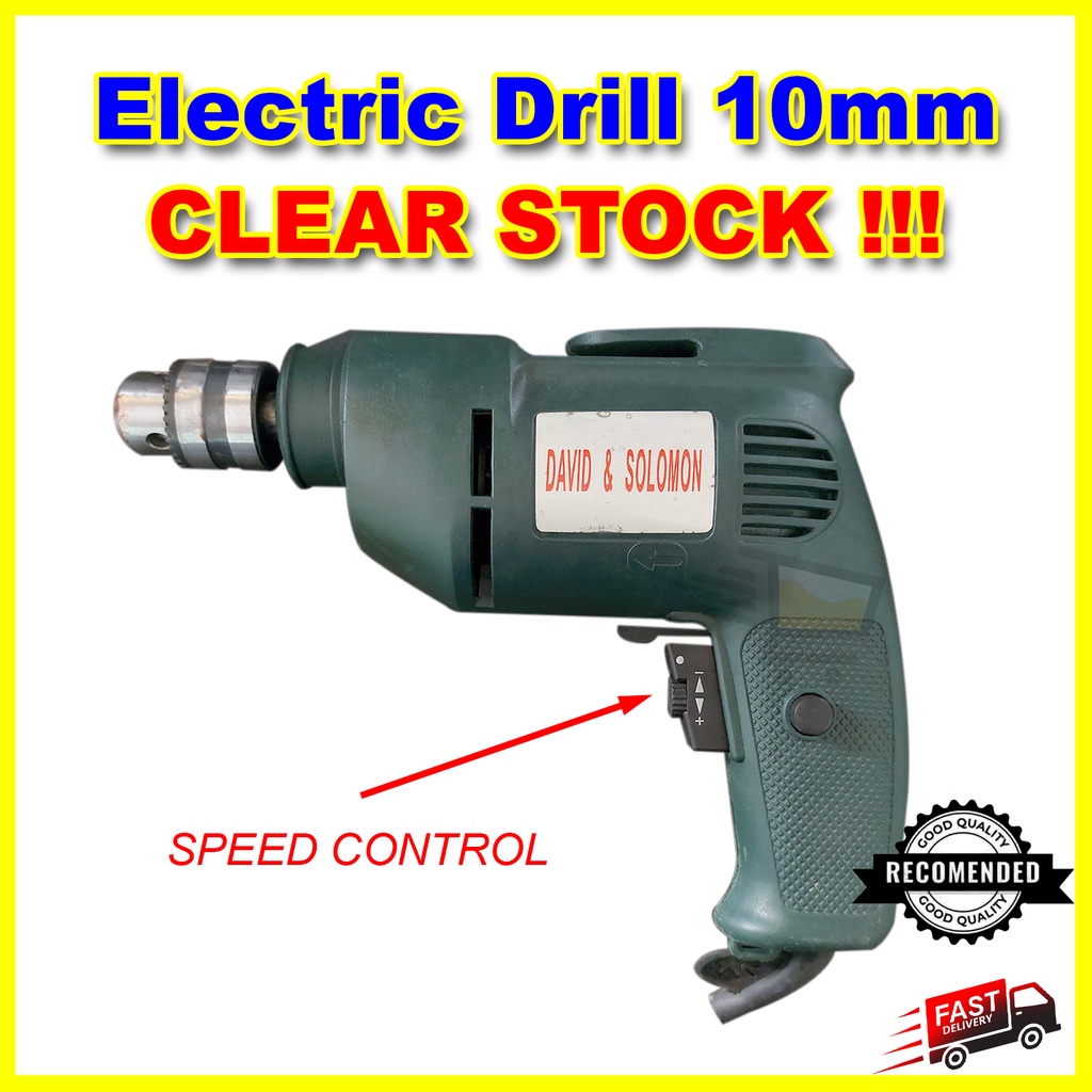 David & Solomon Electric Drill Speed Control DSD20 10mm, 3/8" (CLEAR