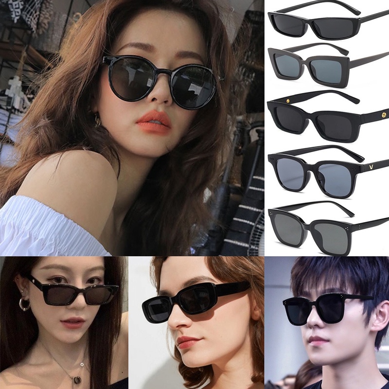 Korea Frame Sunglasses Leopard Square Print Fashion Cool Sun Glasses